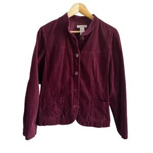 Crazy‎ Horse Burgundy Maroon Lightweight Corduroy Button Jacket Sz XL